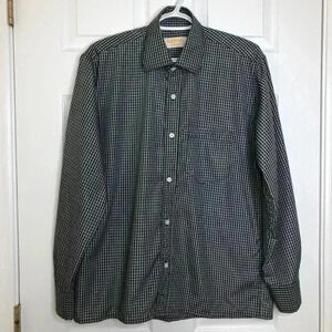 Black &  White Dress Shirt Size Large